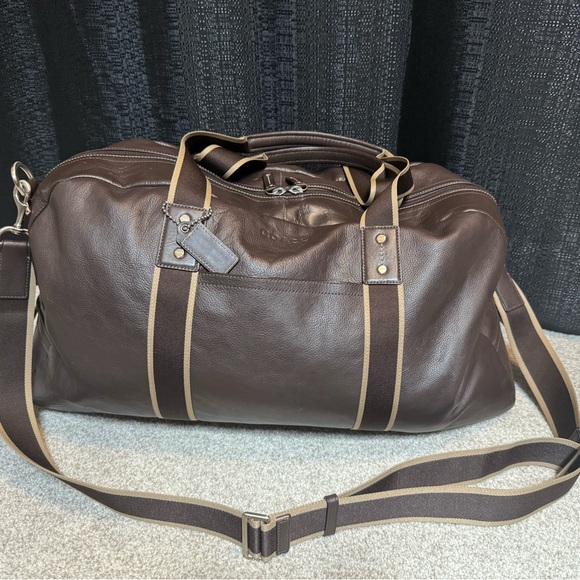 Coach Other - Men’s Coach Brown Leather Duffel Bag